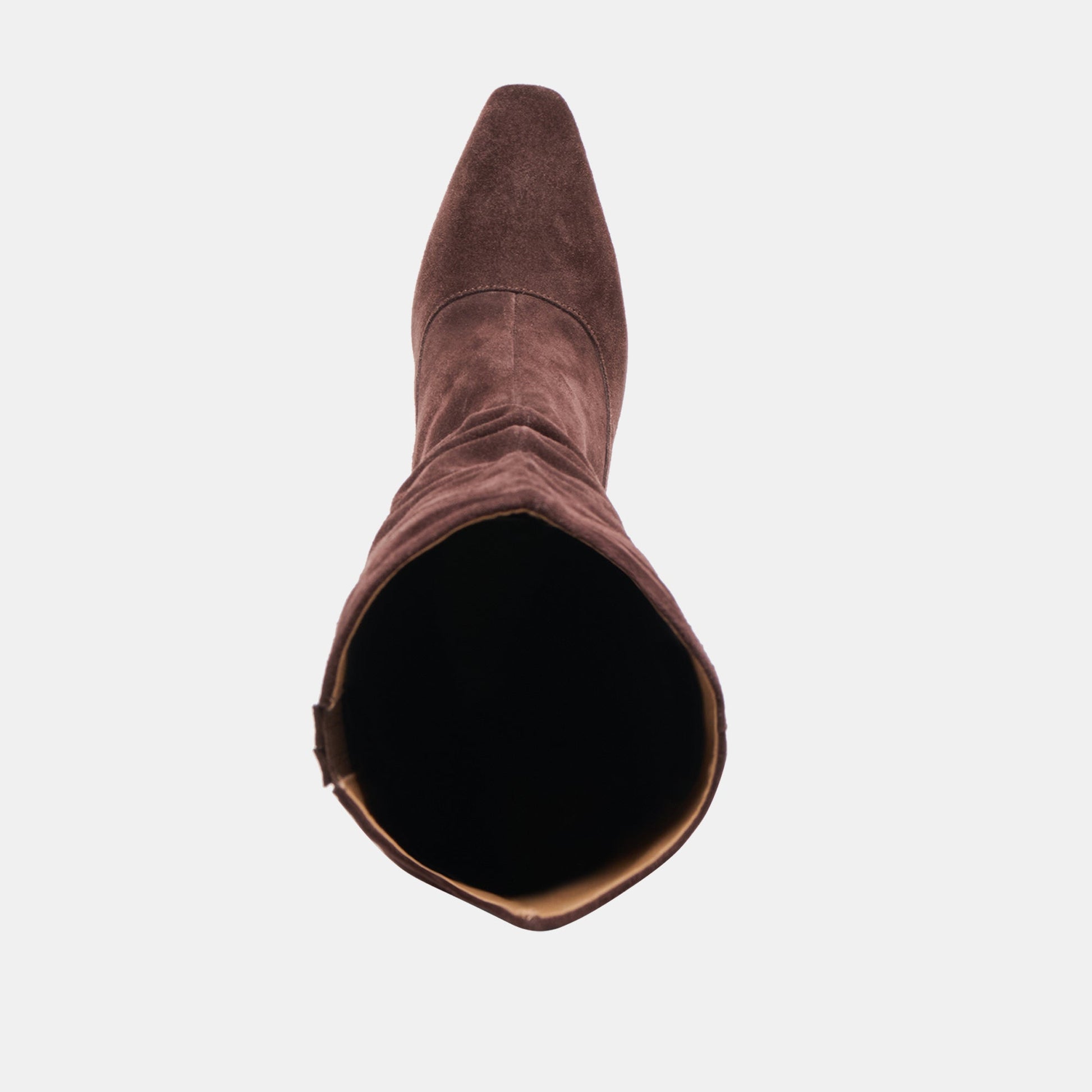 Lousa Mahogany Suede Wide Calf Boots Dolce Vita