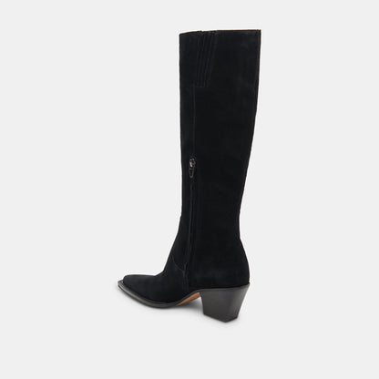 Raj Boots in Onyx Suede Dolce Vita