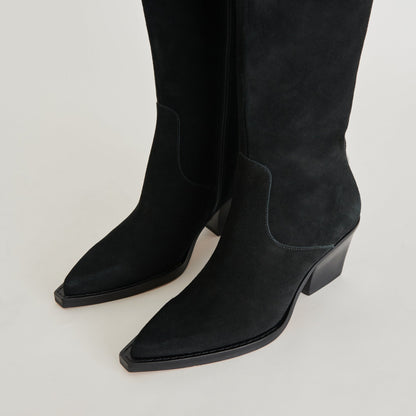 Raj Boots in Onyx Suede Dolce Vita