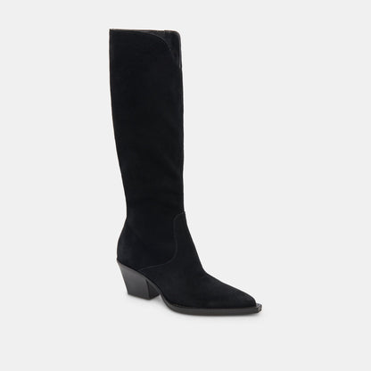 Raj Boots in Onyx Suede Dolce Vita