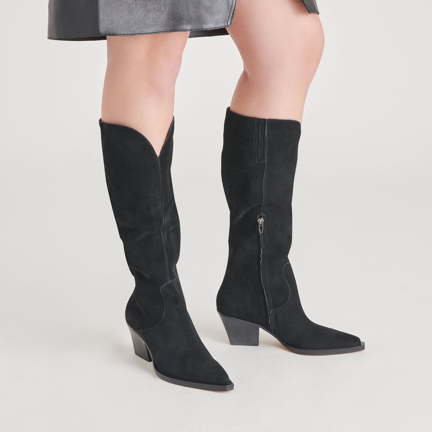 Raj Boots in Onyx Suede Dolce Vita