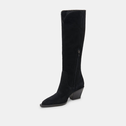 Raj Boots in Onyx Suede Dolce Vita
