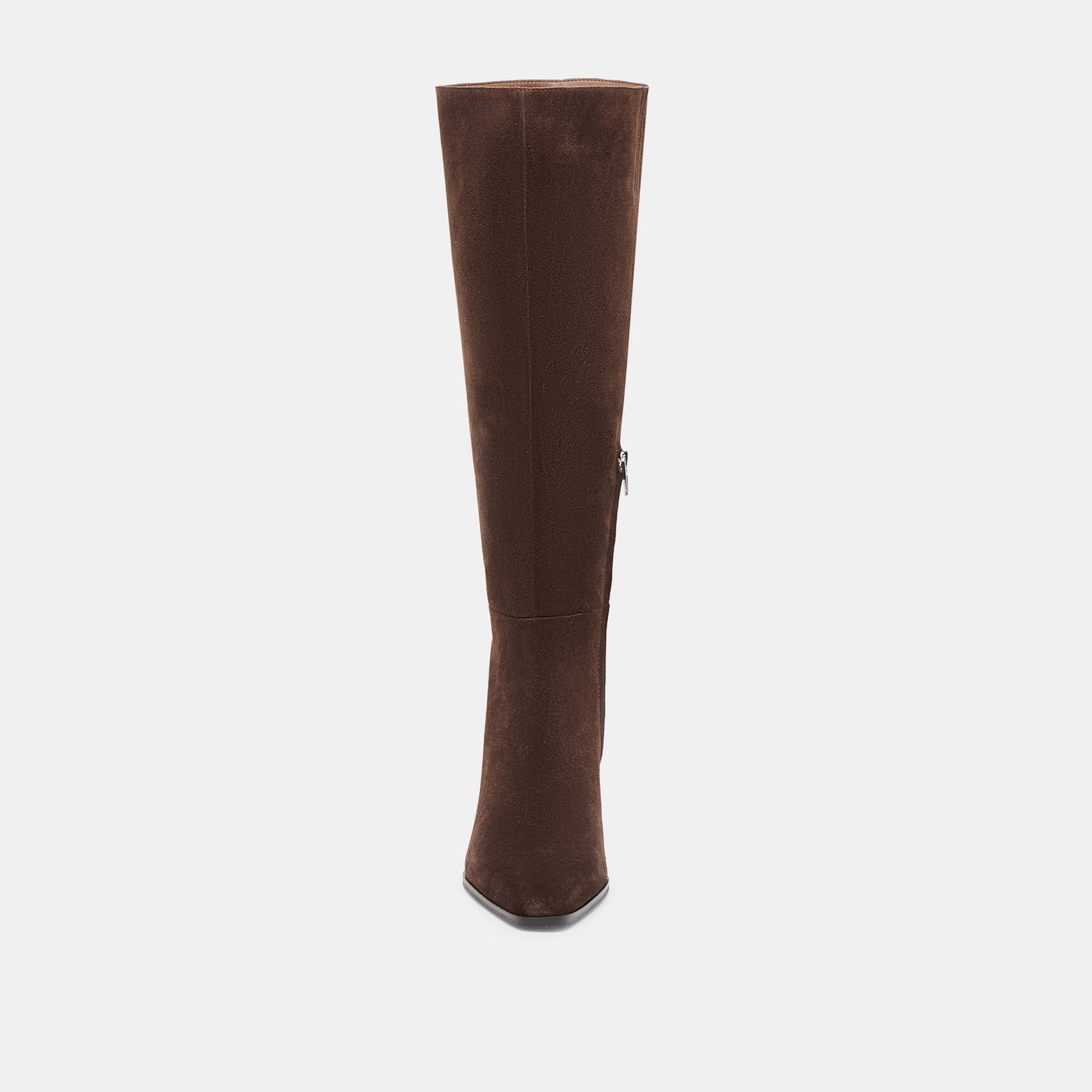 Emmi Dk Brown Suede Wide Calf Boots Dolce Vita