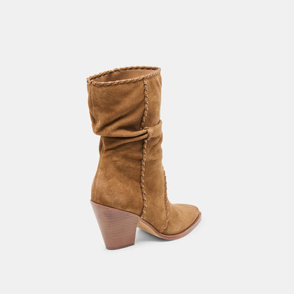 Julith Lt Brown Suede Boots Dolce Vita
