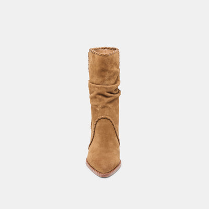 Julith Lt Brown Suede Boots Dolce Vita