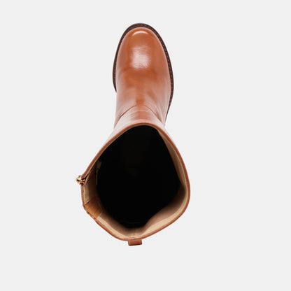 Lucyle Tan Leather Boots Dolce Vita
