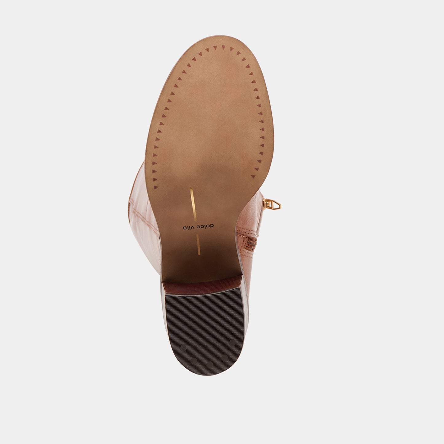Lucyle Tan Leather Boots Dolce Vita