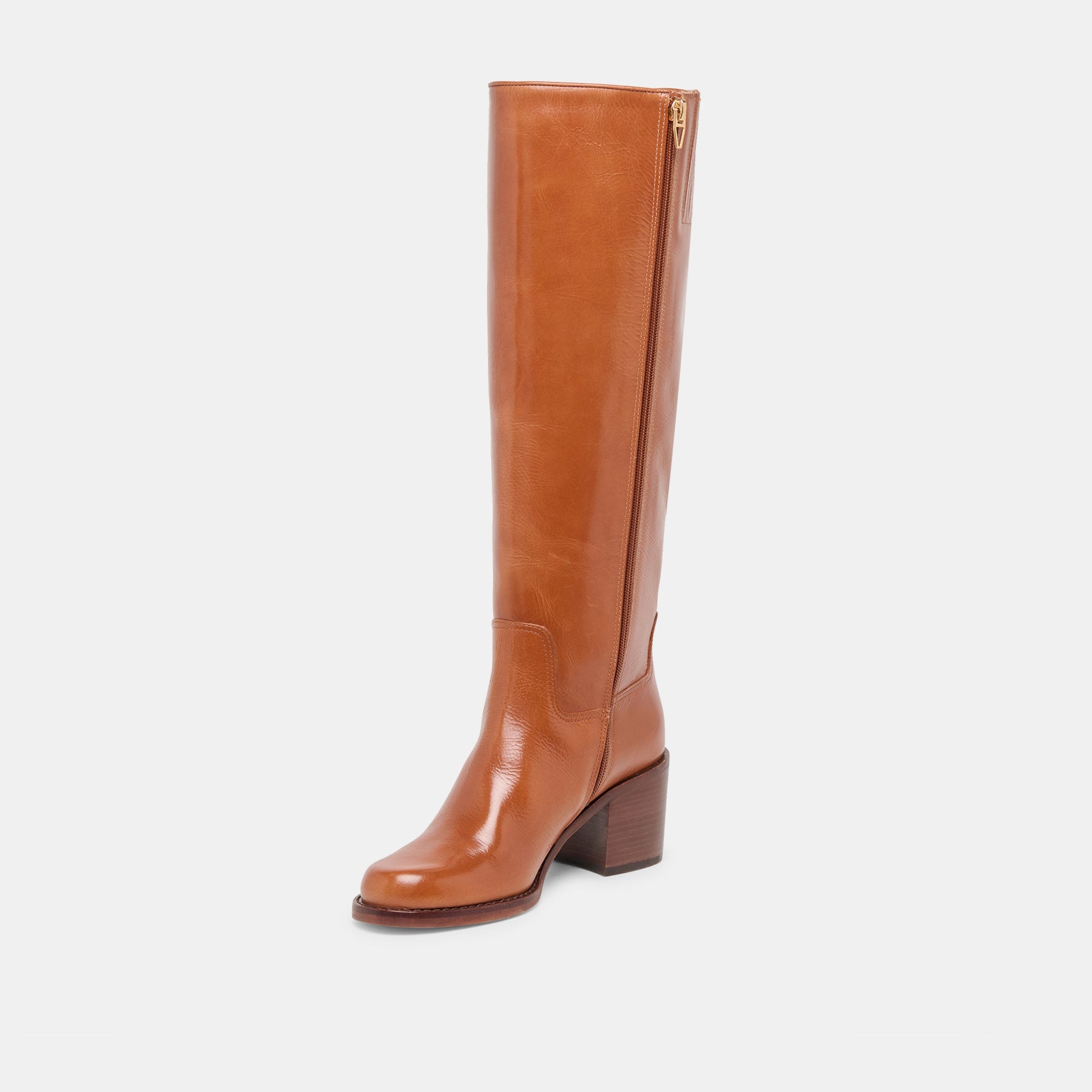 Lucyle Tan Leather Boots Dolce Vita
