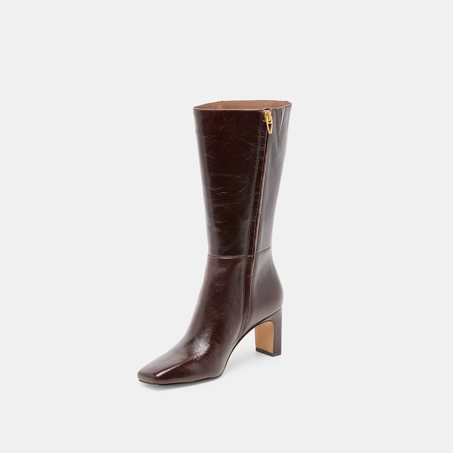 Riggs Chocolate Leather Boots Dolce Vita