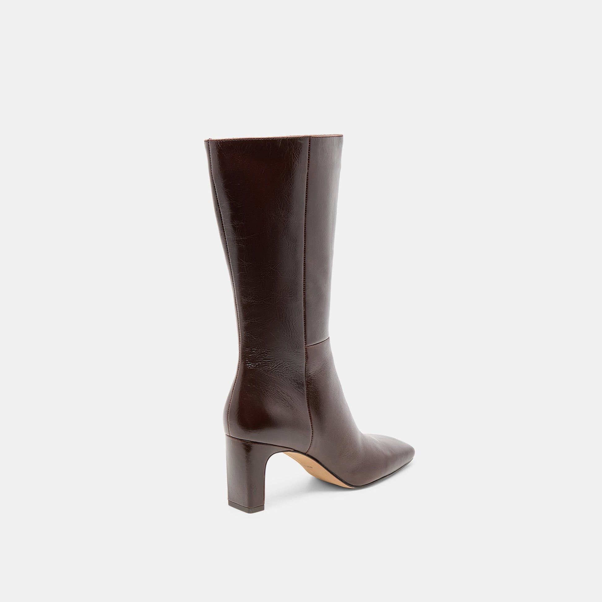 Riggs Chocolate Leather Boots Dolce Vita