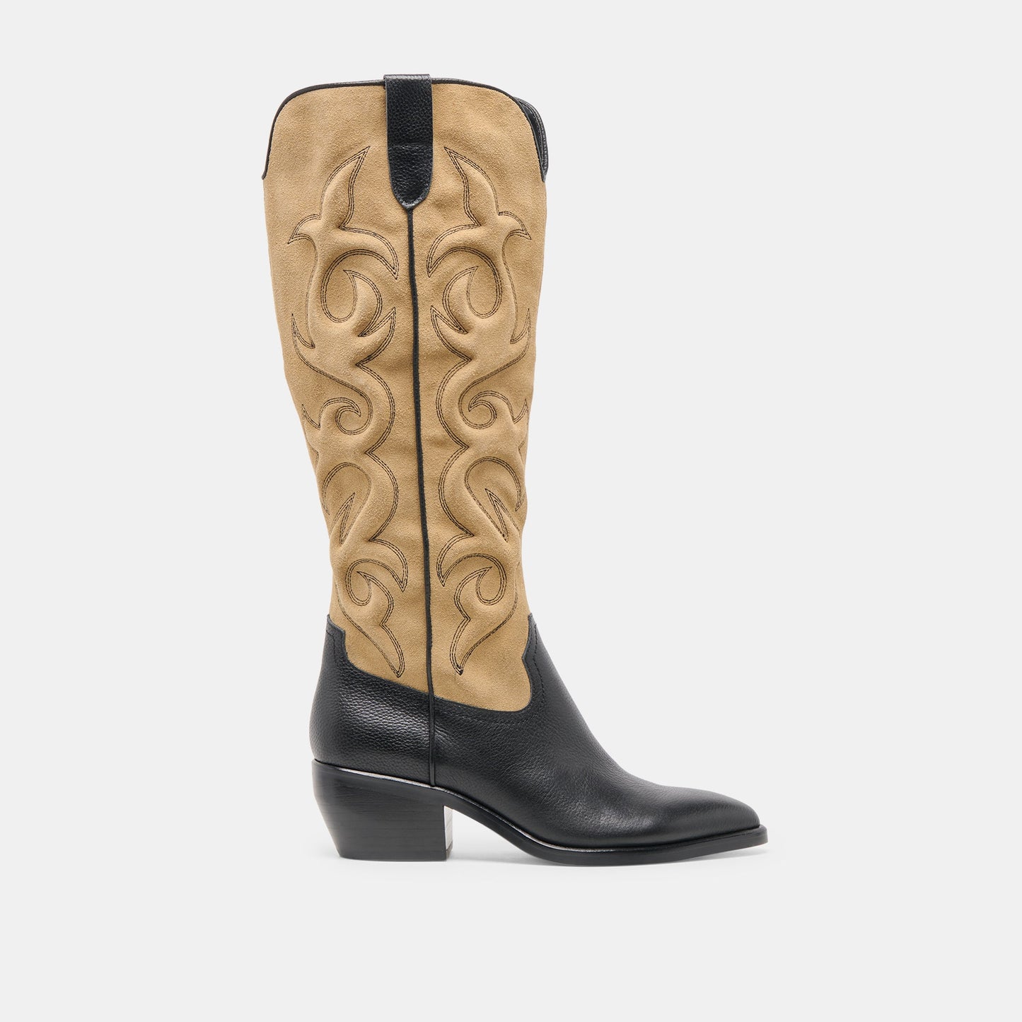 Mirla Black Multi Leather Boots Dolce Vita