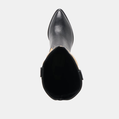 Mirla Black Multi Leather Boots Dolce Vita