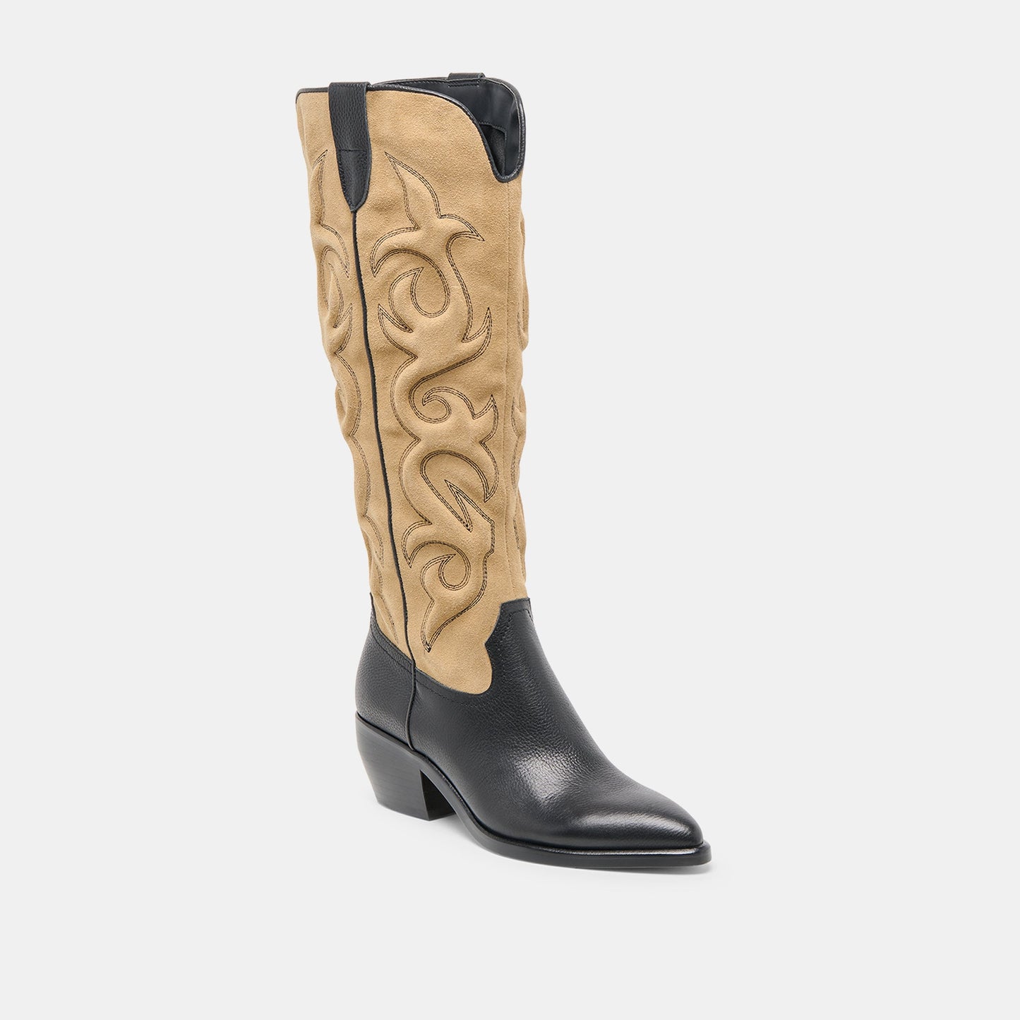 Mirla Black Multi Leather Boots Dolce Vita