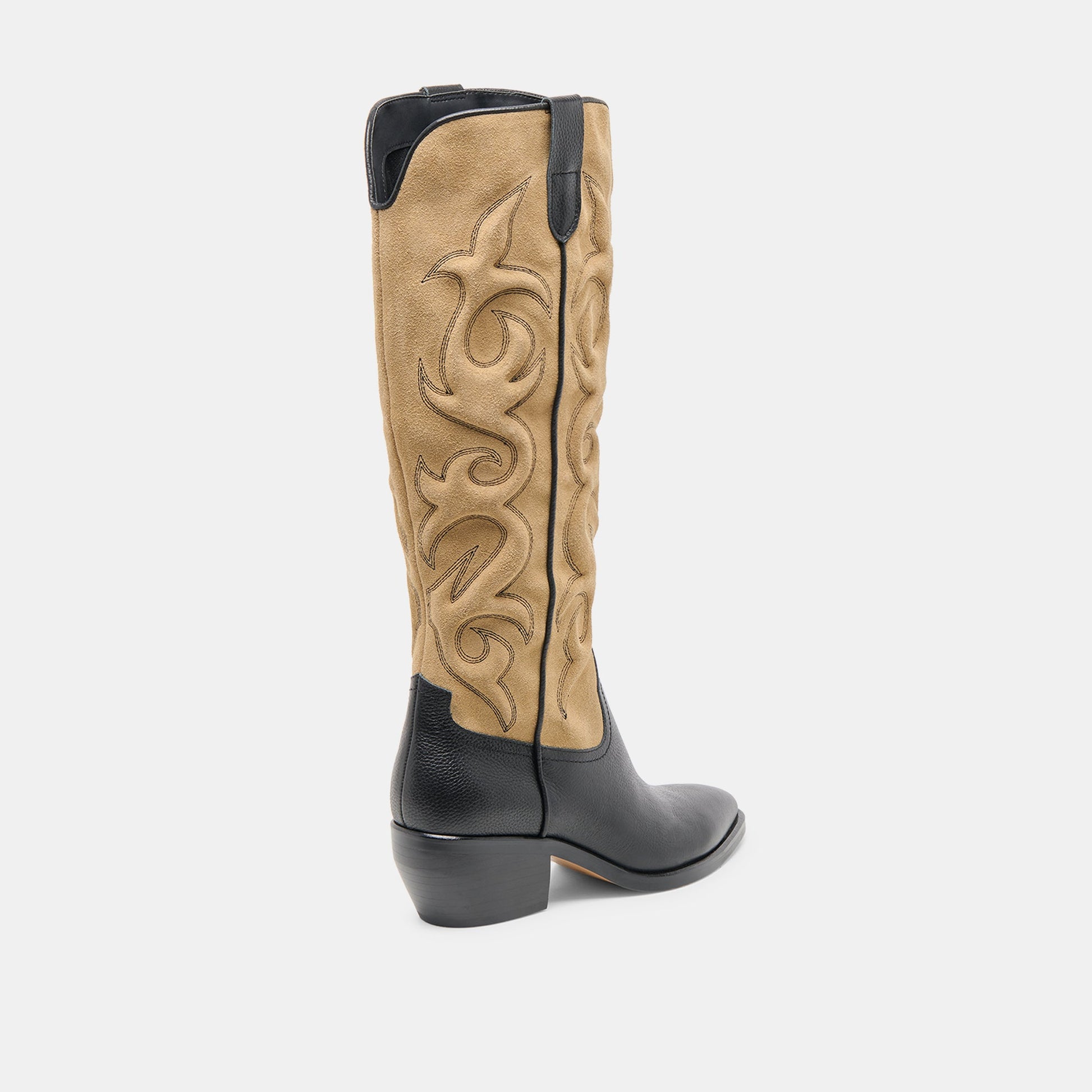 Mirla Black Multi Leather Boots Dolce Vita