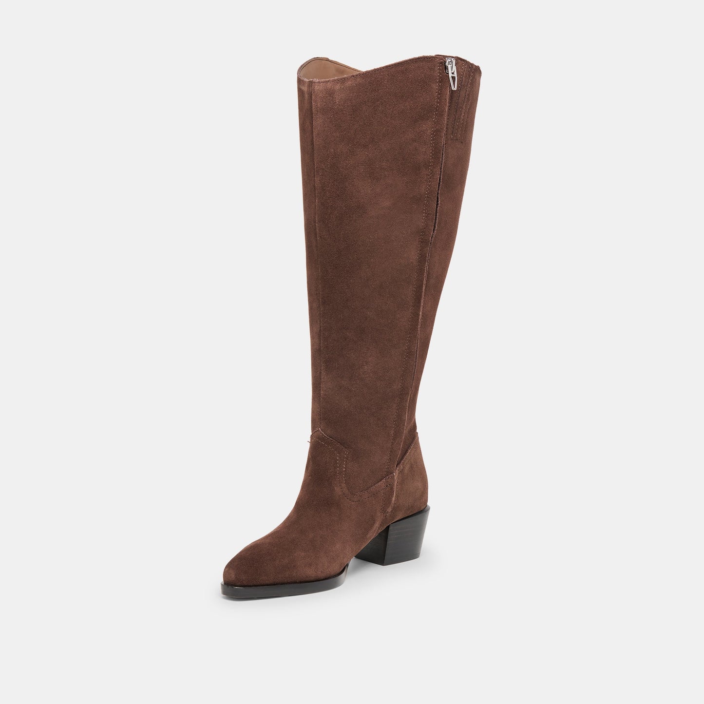 Virona H2O Waterproof Dk Brown Suede Extra Wide Calf Boots Dolce Vita