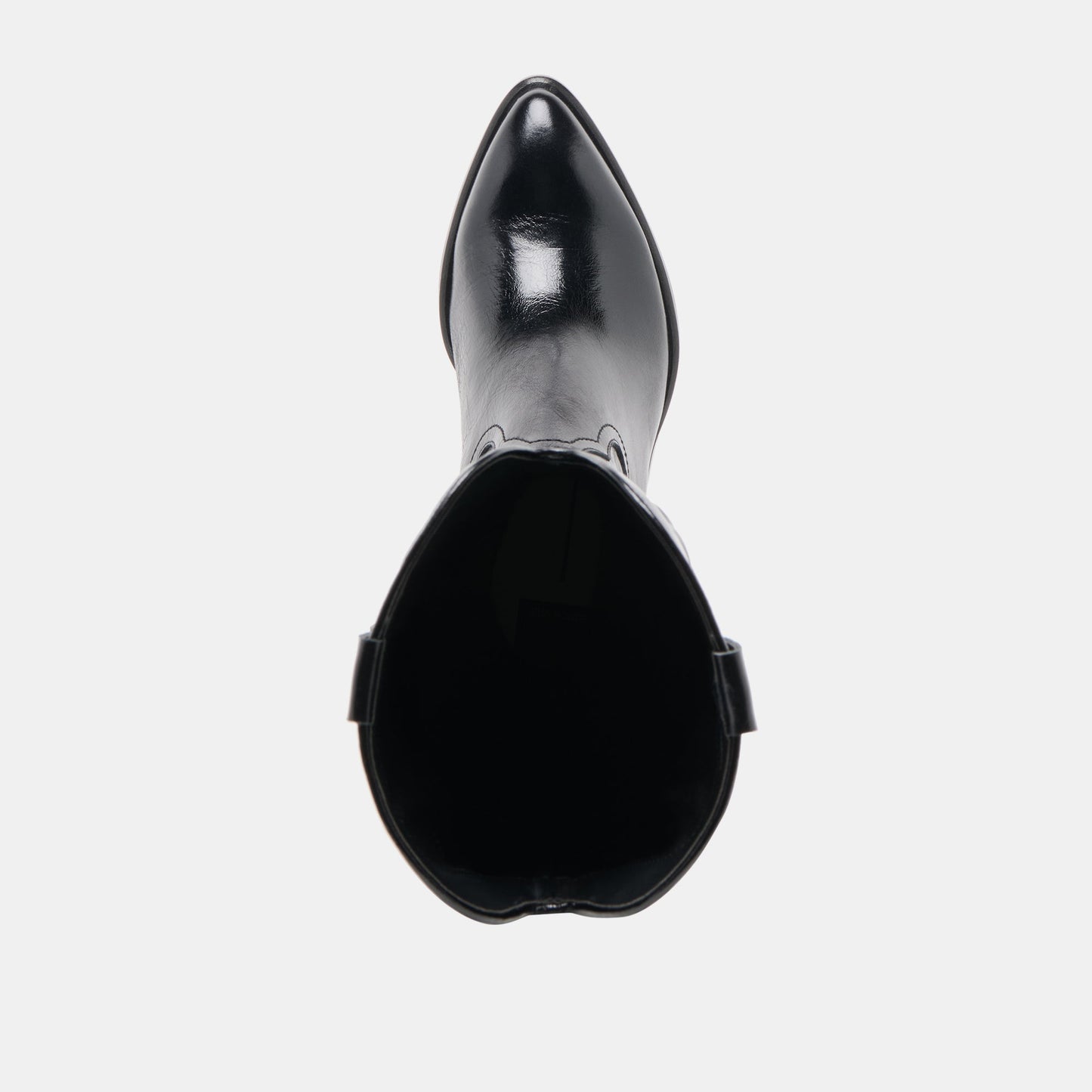 Mirla Black Leather Extra Wide Calf Boots Dolce Vita