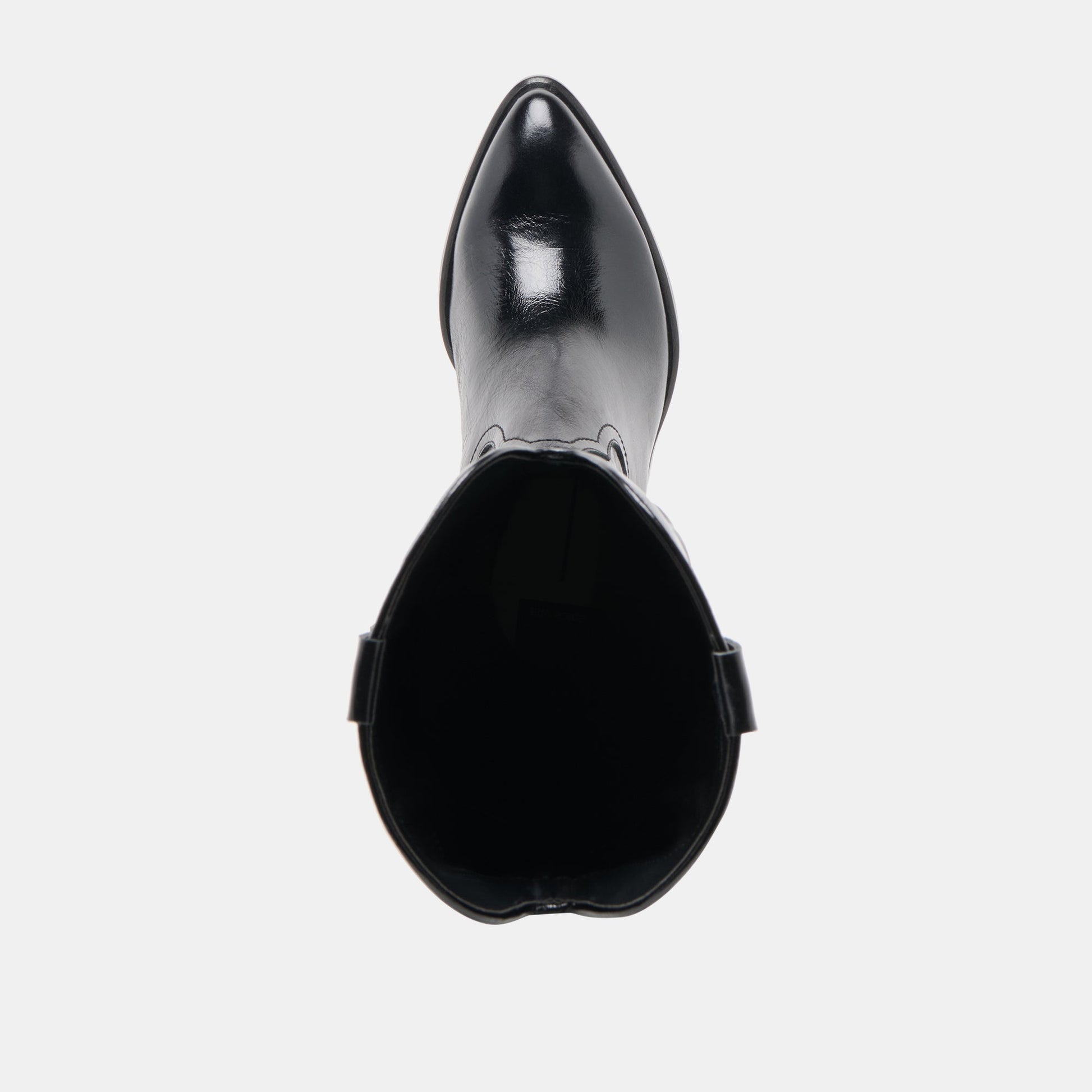 Mirla Black Leather Extra Wide Calf Boots Dolce Vita