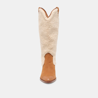Mykel Plush Caramel Nubuck Boots Dolce Vita