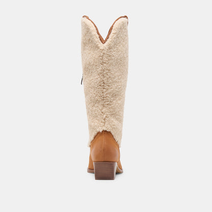 Mykel Plush Caramel Nubuck Boots Dolce Vita