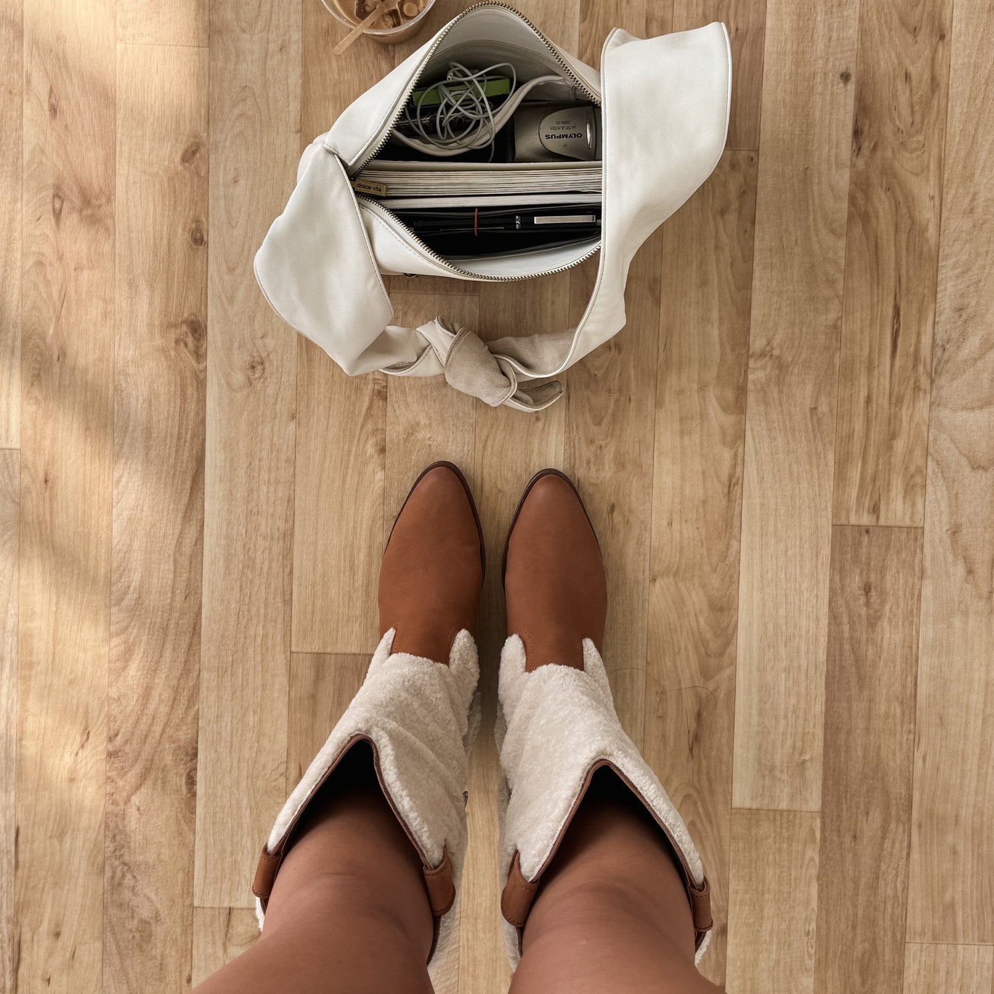 Mykel Plush Caramel Nubuck Boots Dolce Vita