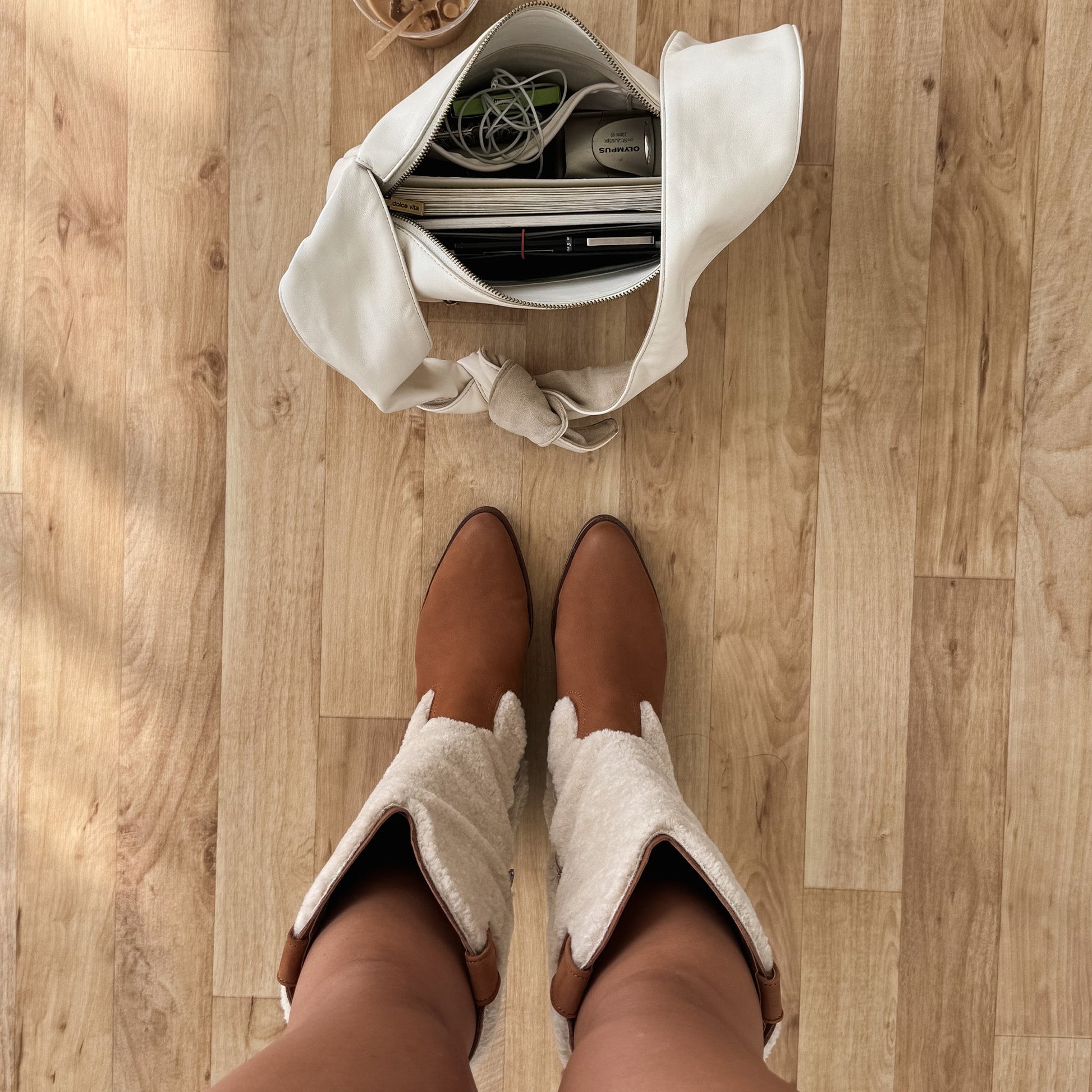 Mykel Plush Caramel Nubuck Boots Dolce Vita