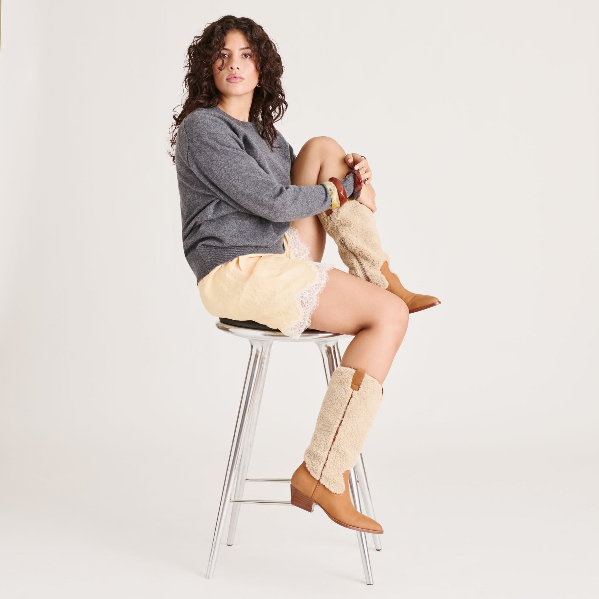 Mykel Plush Caramel Nubuck Boots Dolce Vita