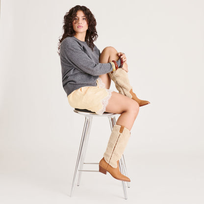 Mykel Plush Caramel Nubuck Boots Dolce Vita
