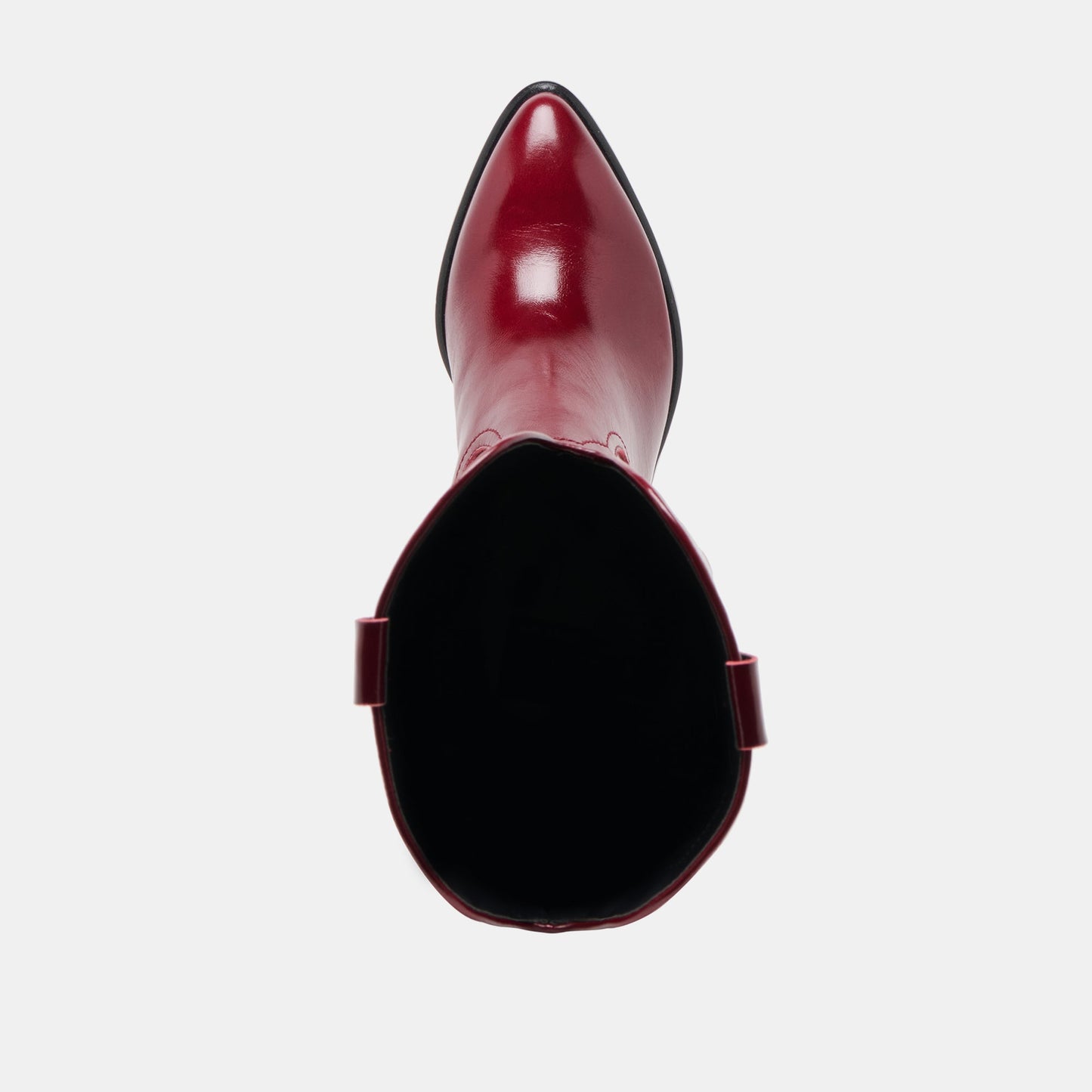 Mirla Oxblood Leather Wide Calf Boots Dolce Vita