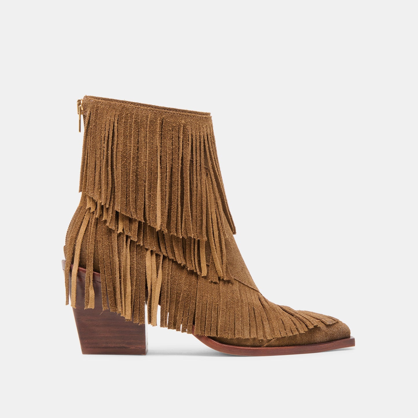 Torey Chestnut Suede Booties Dolce Vita