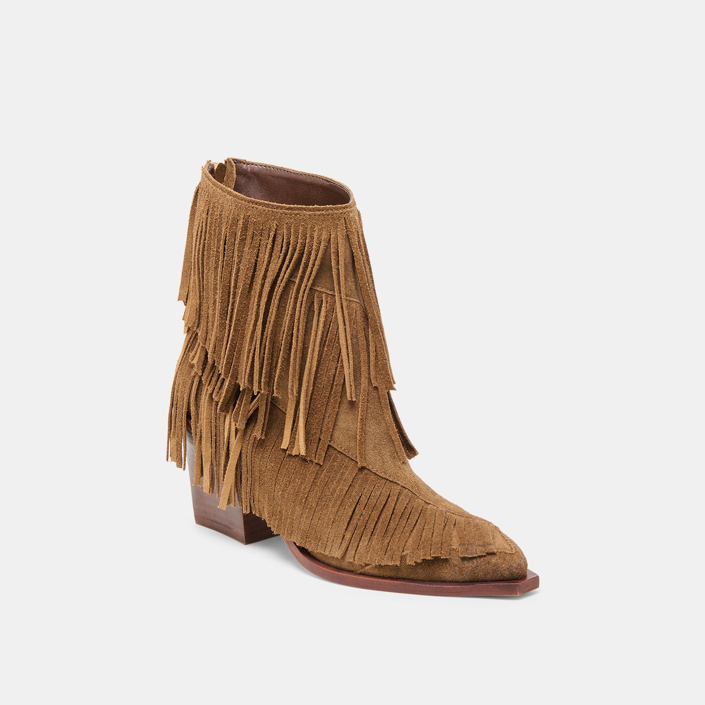 Torey Chestnut Suede Booties Dolce Vita