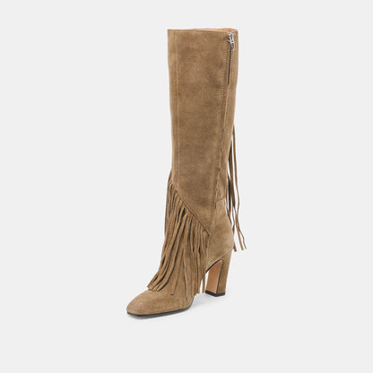 Giano Olive Suede Boots Dolce Vita