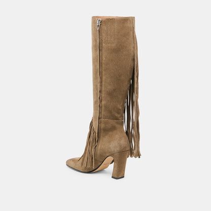 Giano Olive Suede Boots Dolce Vita