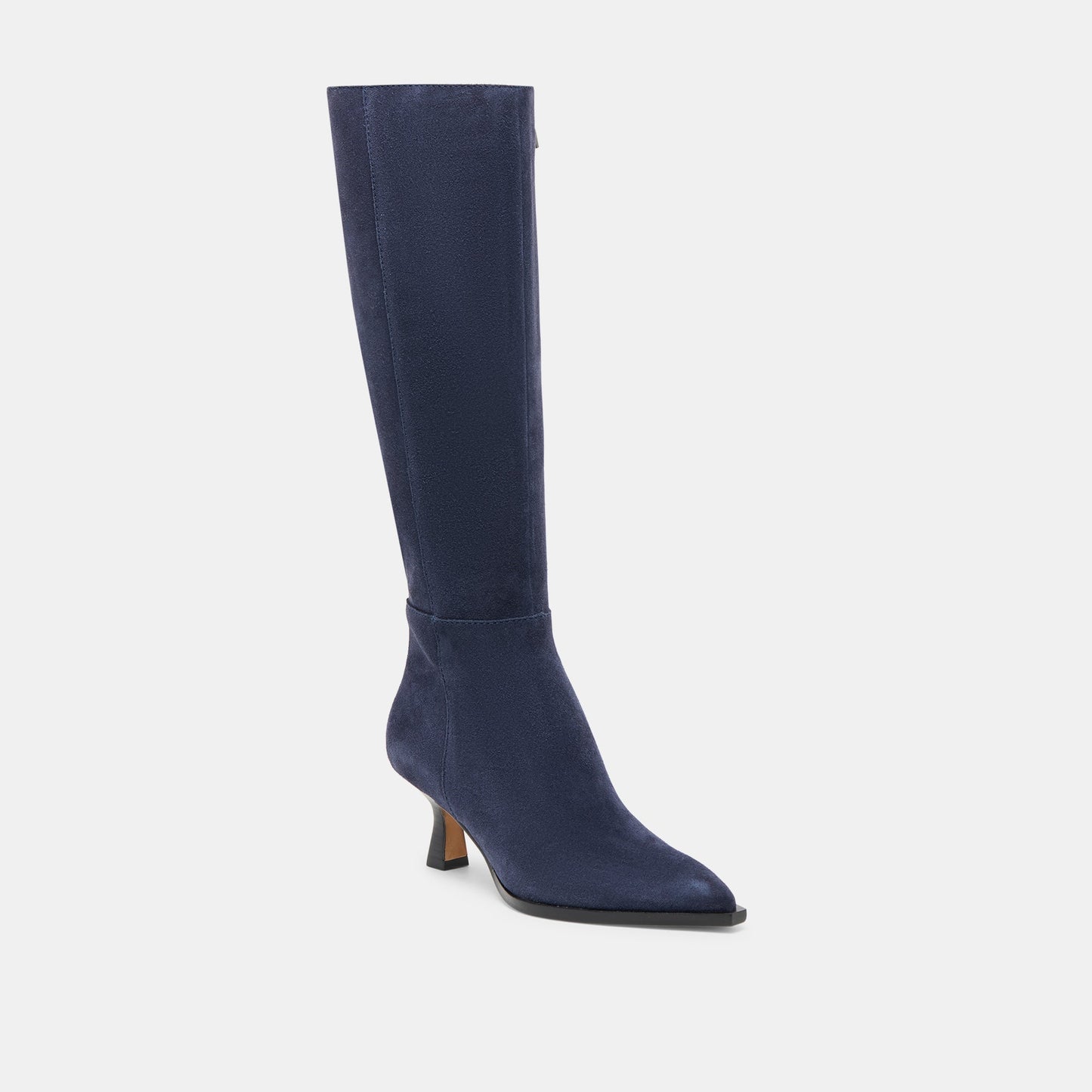 Auggie Navy Suede Wide Calf Boots Dolce Vita