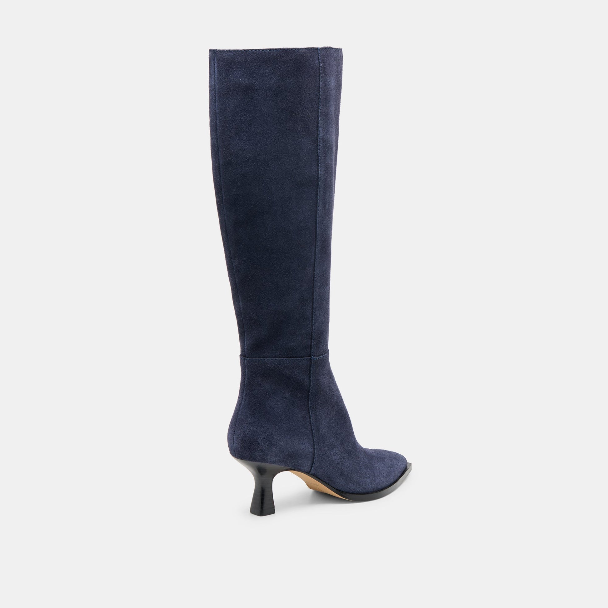 Auggie Navy Suede Wide Calf Boots Dolce Vita