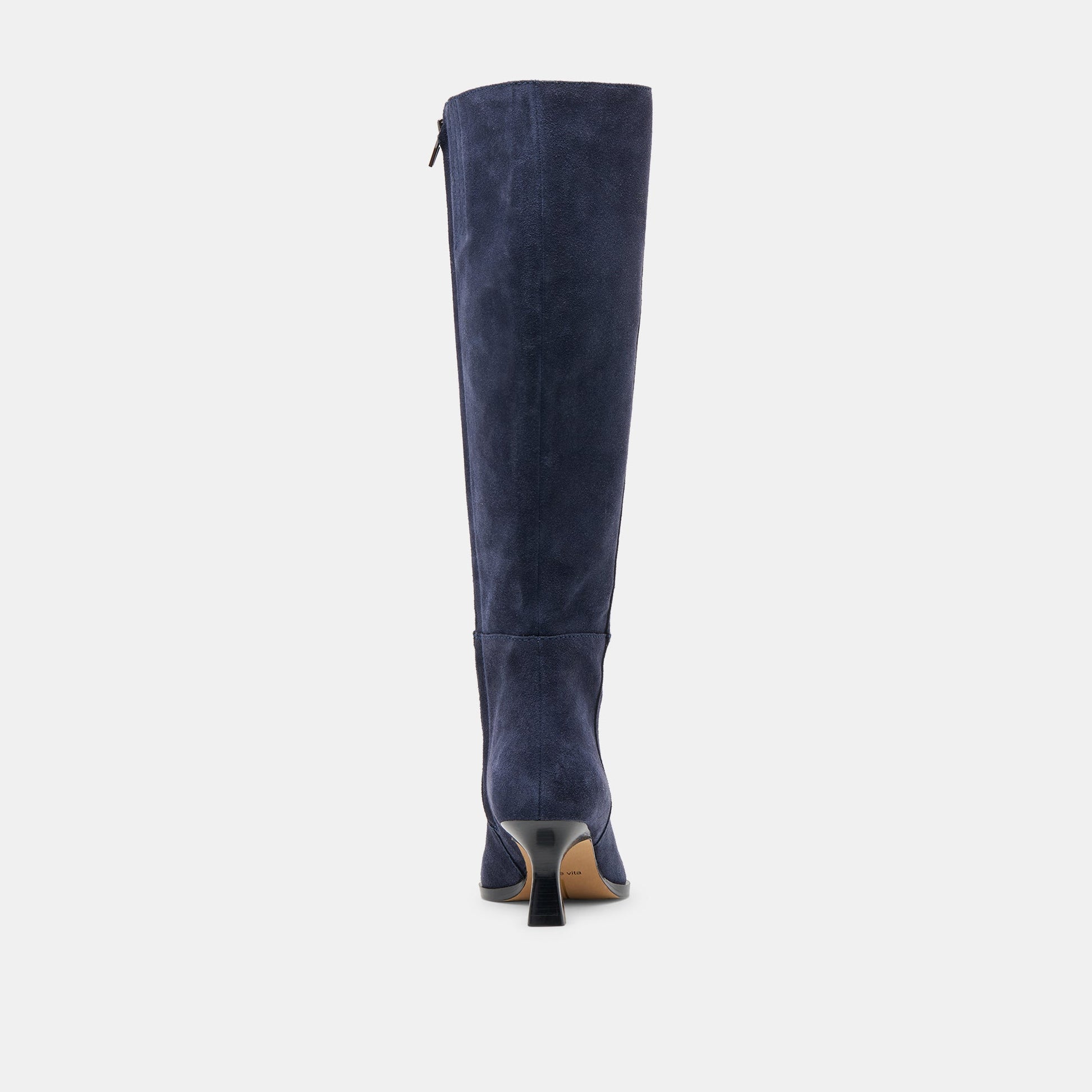 Auggie Navy Suede Wide Calf Boots Dolce Vita
