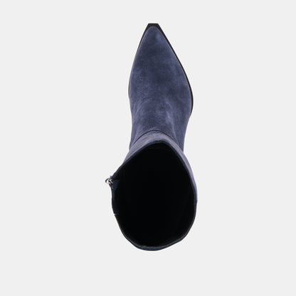 Auggie Navy Suede Wide Calf Boots Dolce Vita