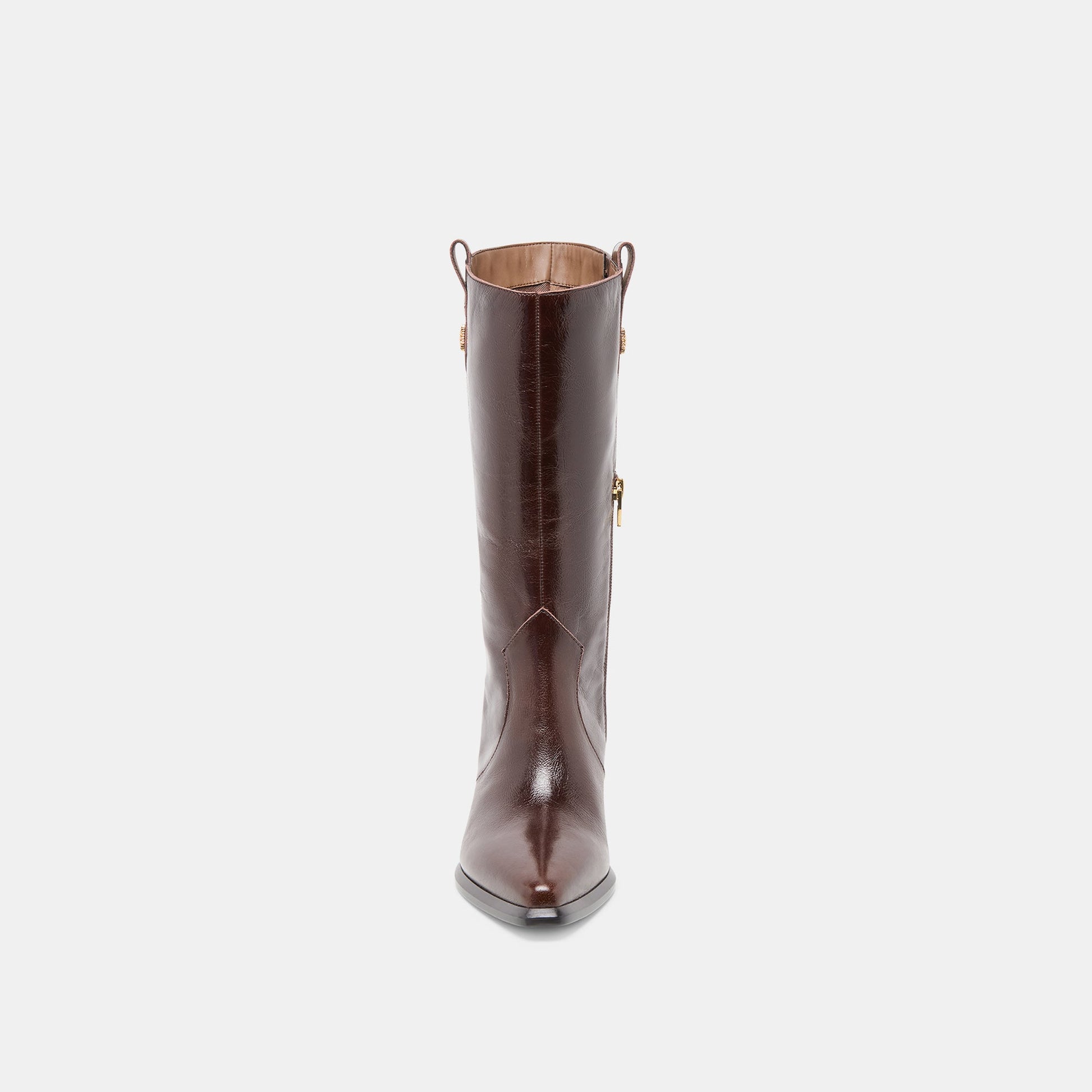 Vern Chocolate Leather Boots Dolce Vita