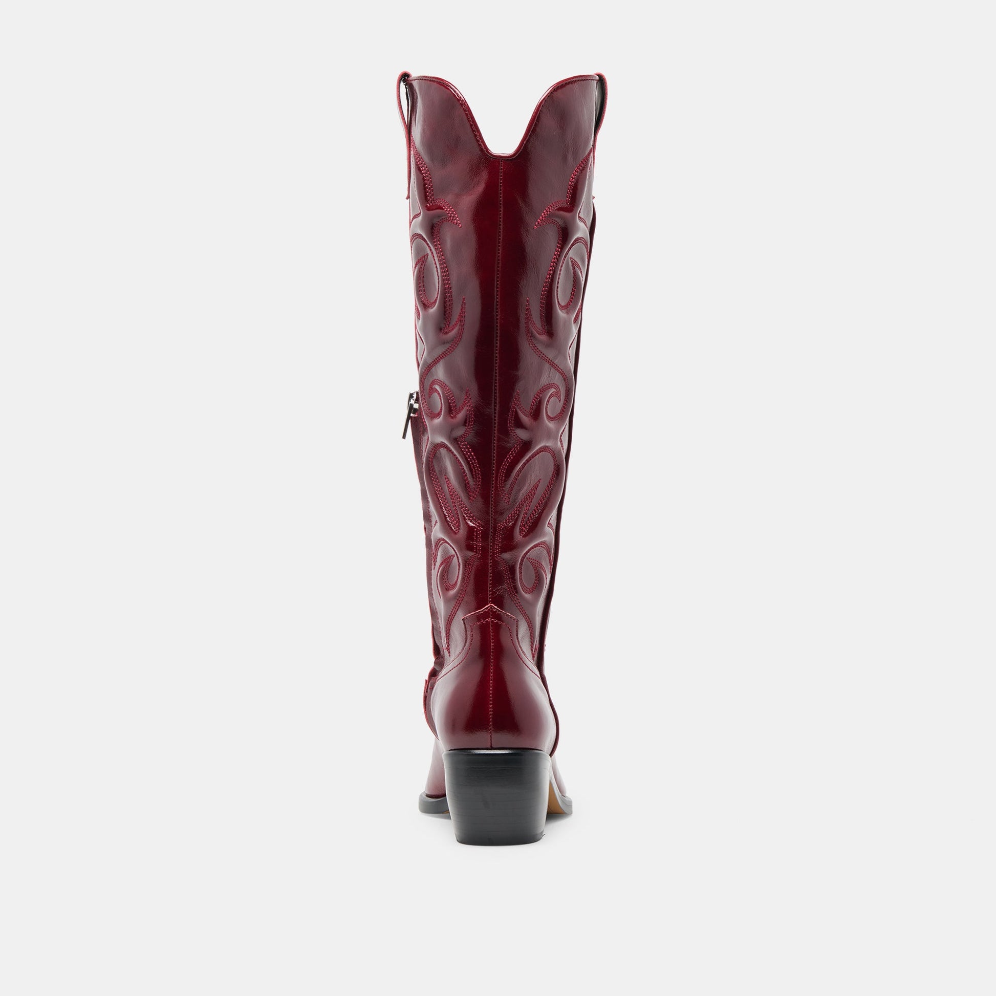 Mirla Oxblood Leather Extra Wide Calf Boots Dolce Vita
