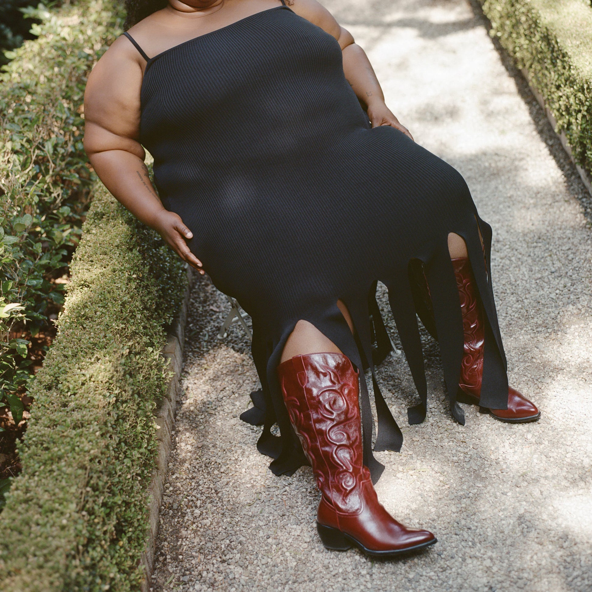 Mirla Oxblood Leather Extra Wide Calf Boots Dolce Vita