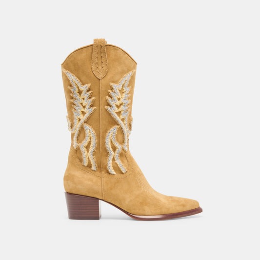 Vila Caramel Suede Boots Dolce Vita