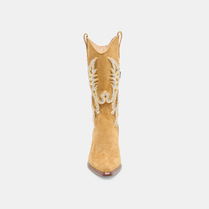 Vila Caramel Suede Boots Dolce Vita