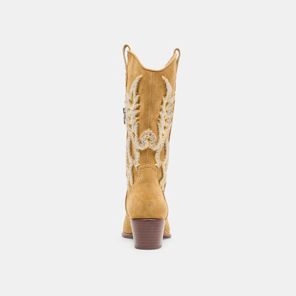 Vila Caramel Suede Boots Dolce Vita