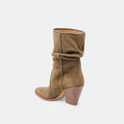 Julith Olive Suede Boots Dolce Vita