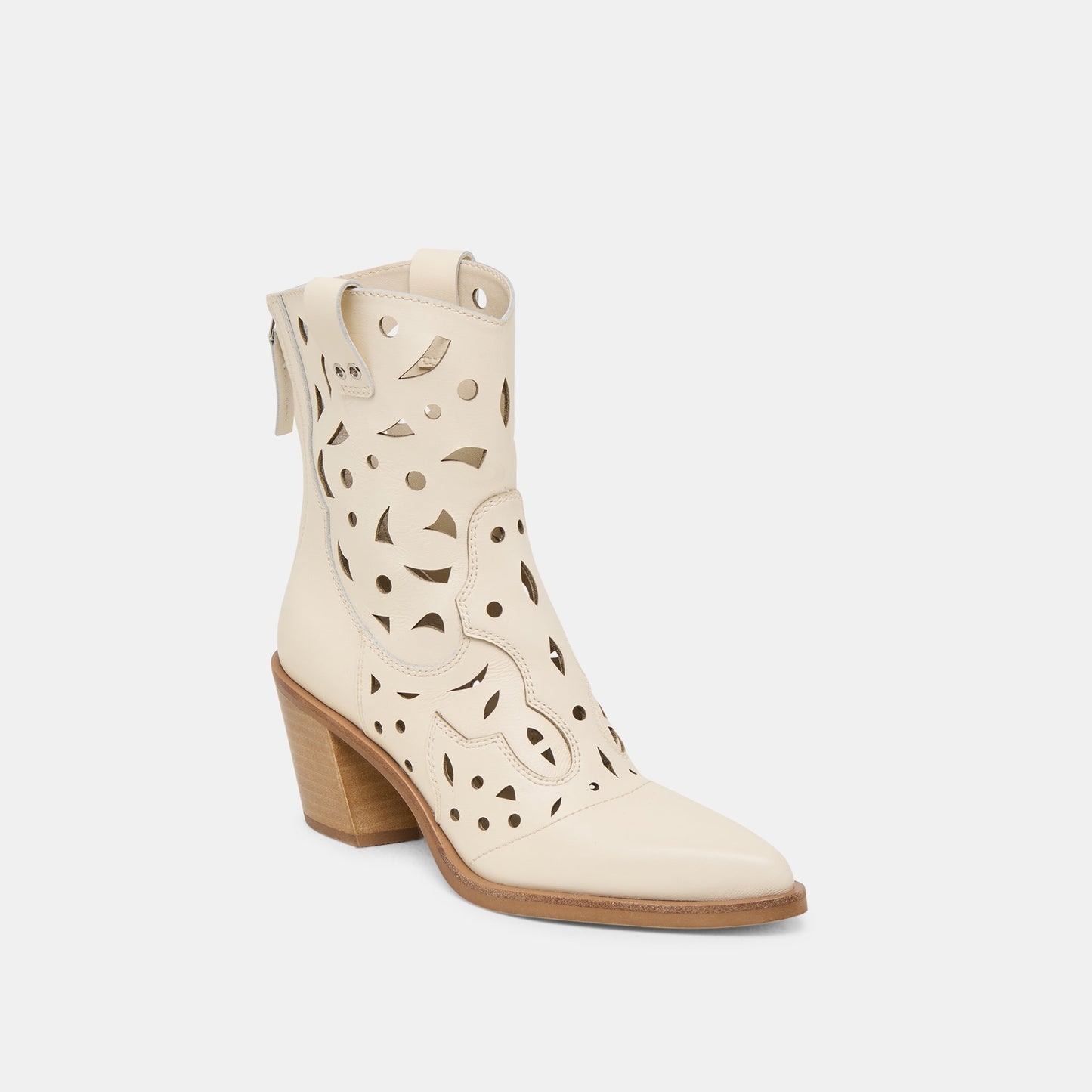 Zenobi Off White Leather Booties Dolce Vita