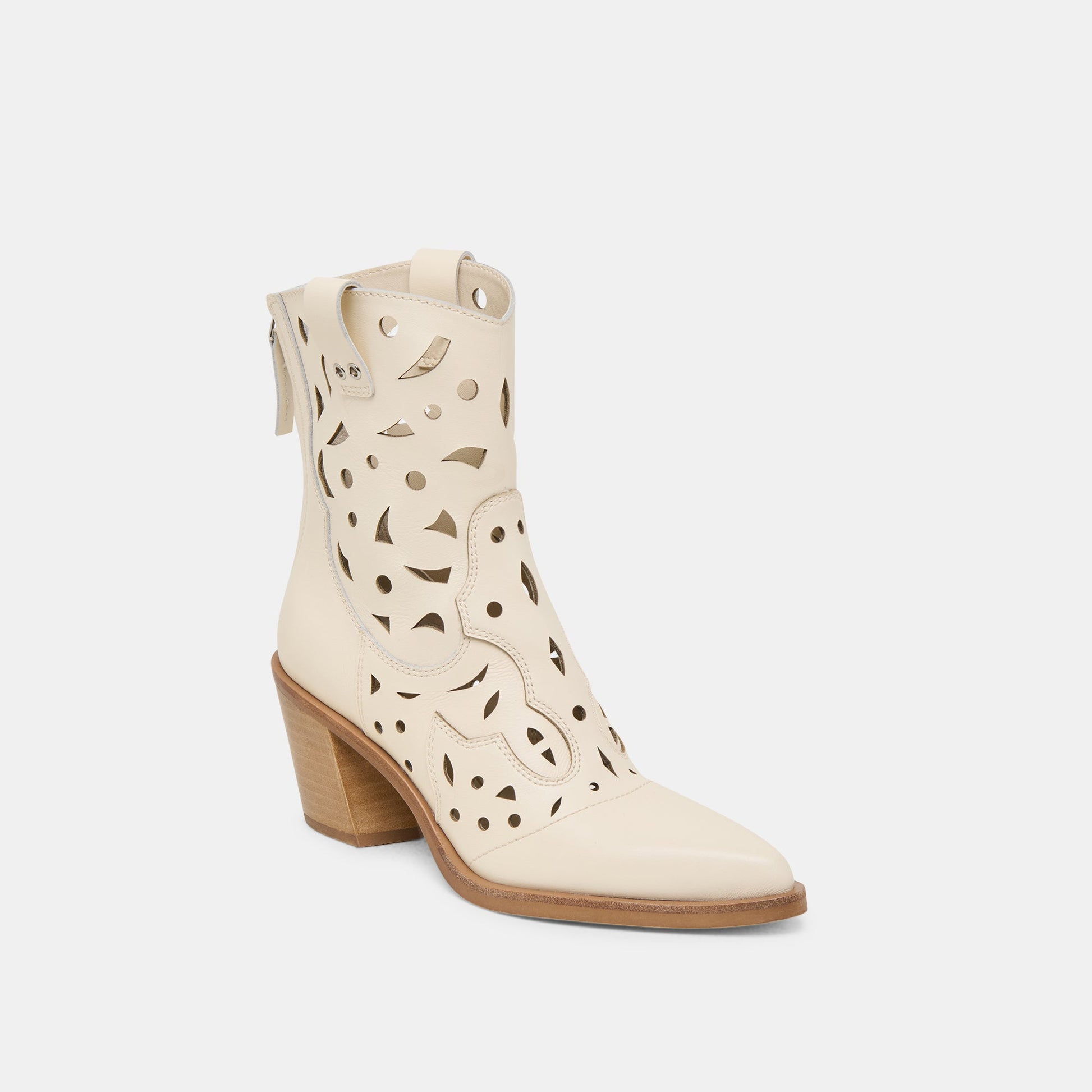 Zenobi Off White Leather Booties Dolce Vita