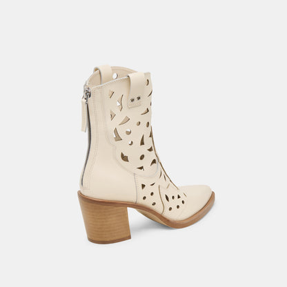 Zenobi Off White Leather Booties Dolce Vita