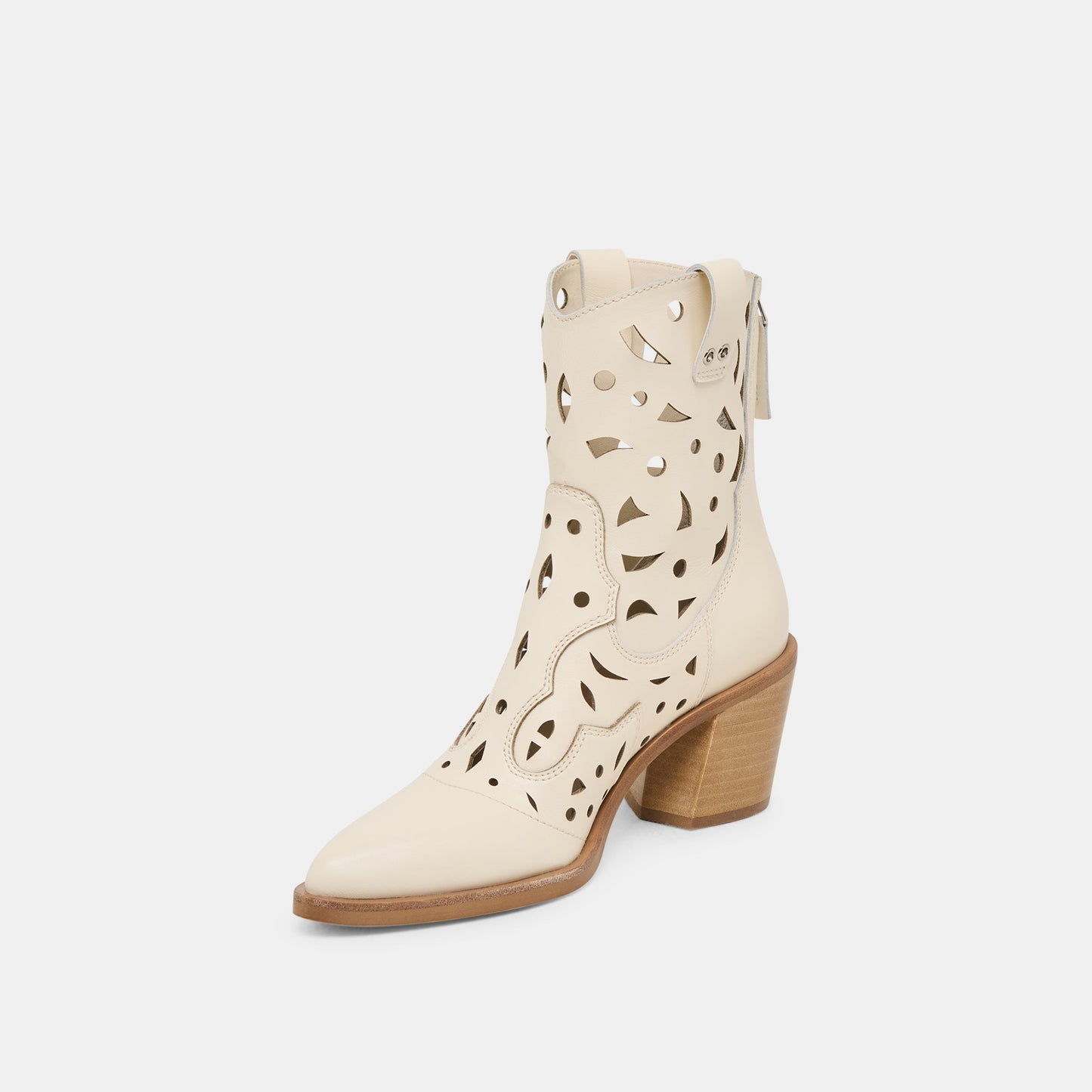 Zenobi Off White Leather Booties Dolce Vita