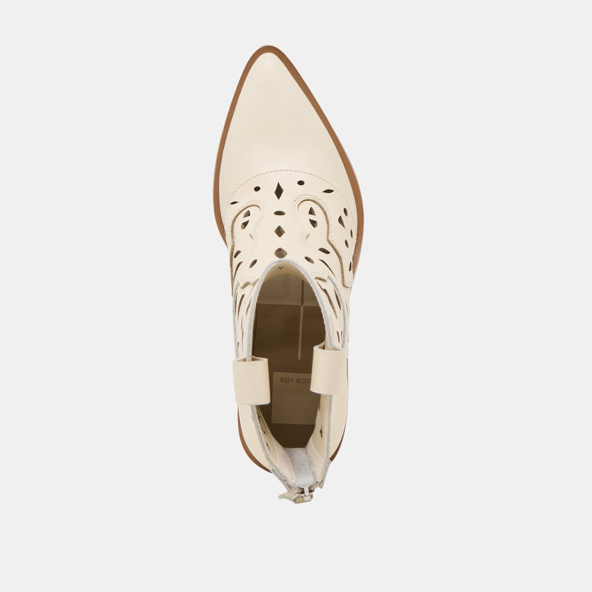 Zenobi Off White Leather Booties Dolce Vita