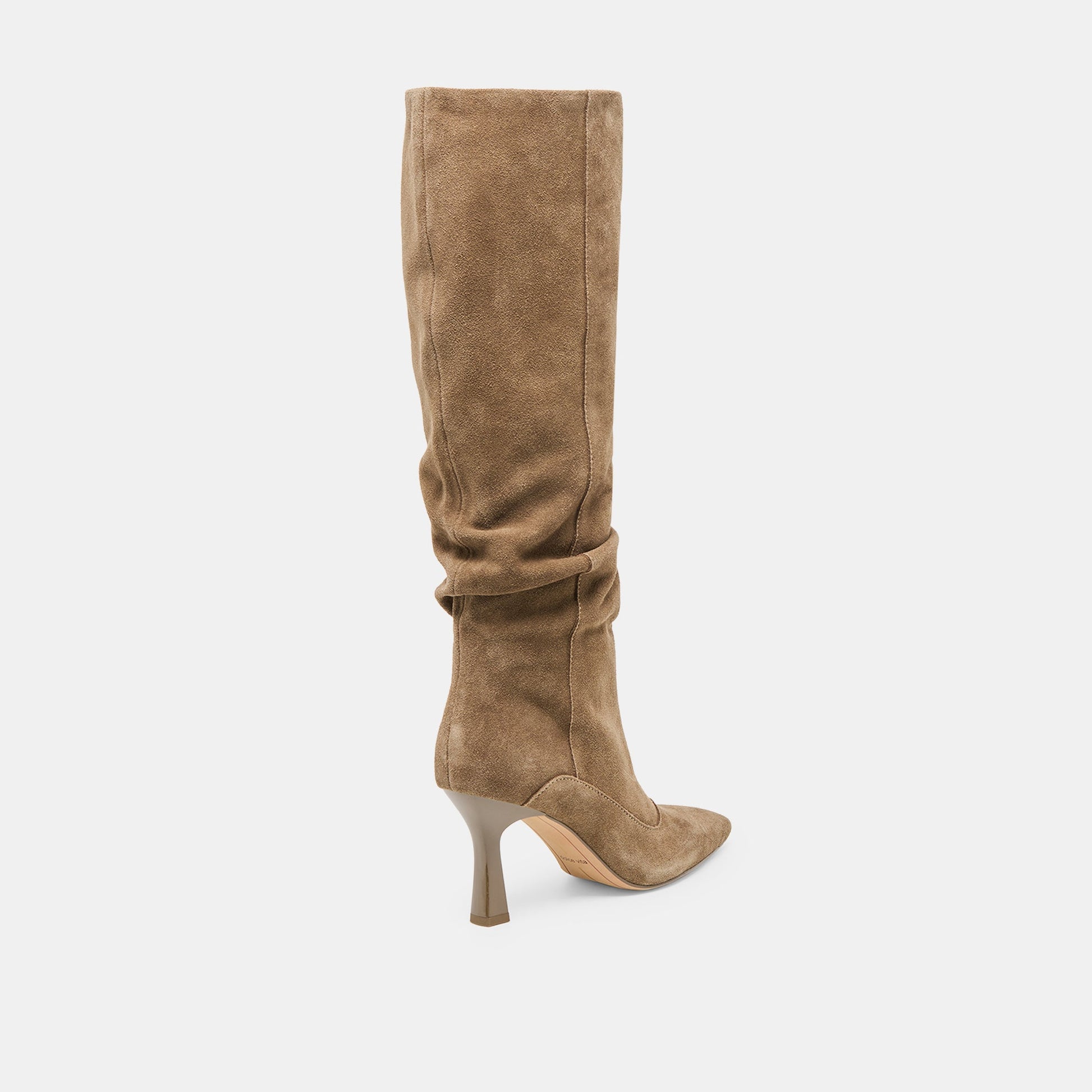 Lousa Olive Suede Wide Calf Boots Dolce Vita