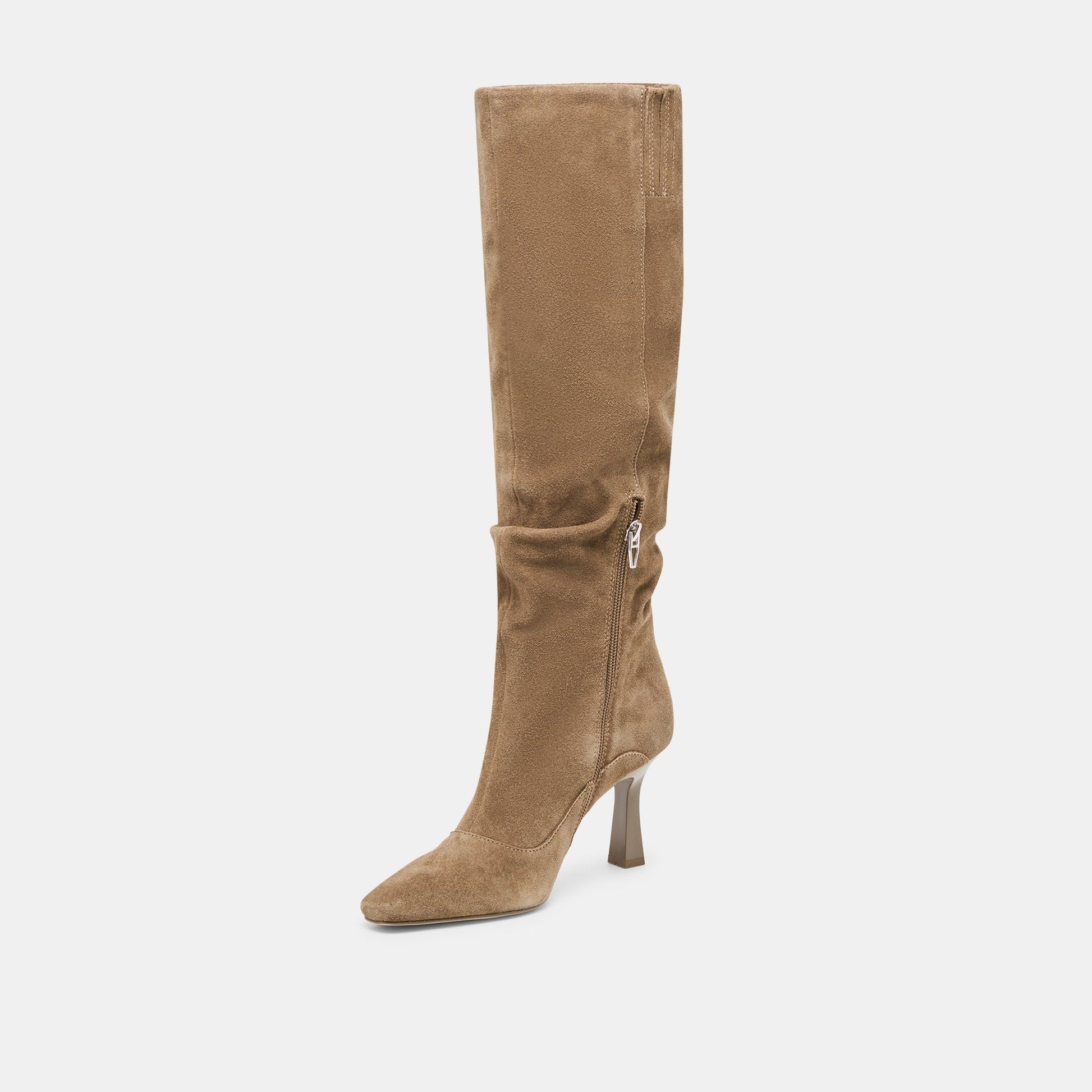 Lousa Olive Suede Wide Calf Boots Dolce Vita